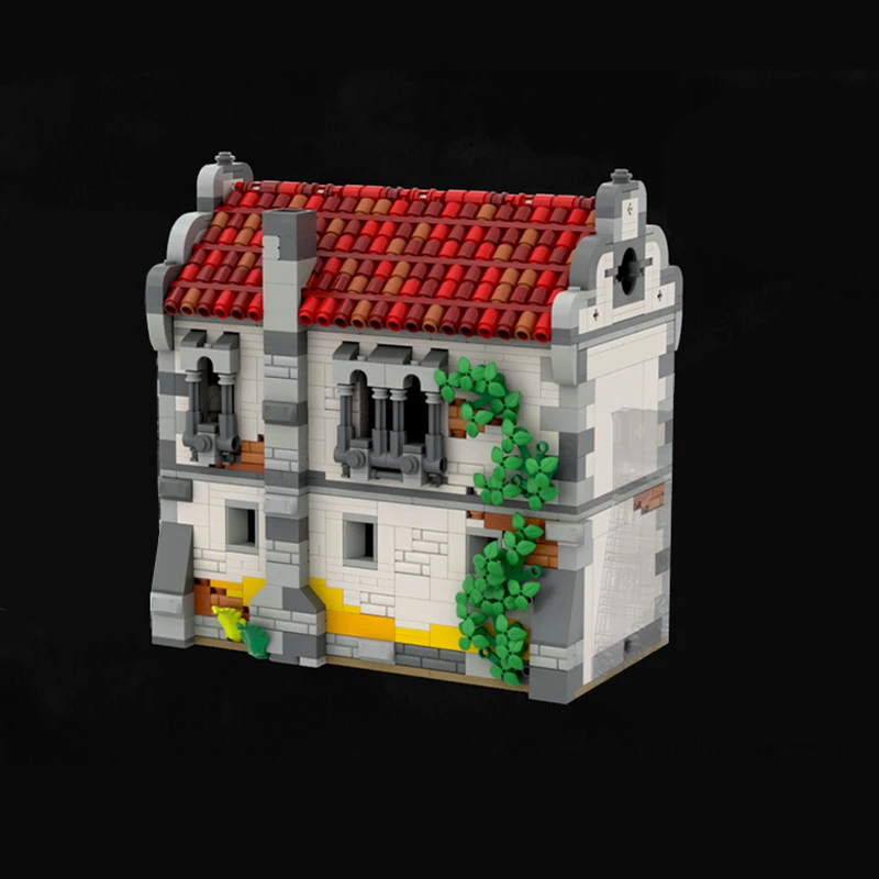 중세 성 모델 MOC 빌딩 벽돌 요새 거주 모듈 형 기술 선물 휴일 조립 어린이 장난감 정장
