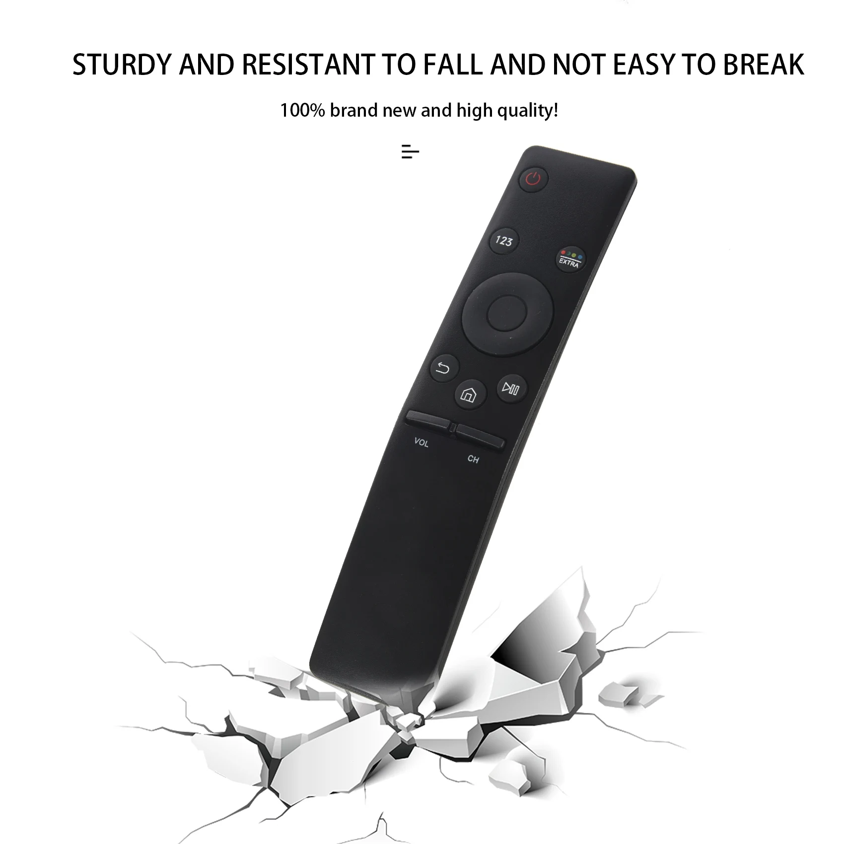 ABSQ-Telecomando TV sostitutivo per SAMSUNG LED 3D smart player nero 433 mhz Controle Remoto BN59-01242A BN59-01265A