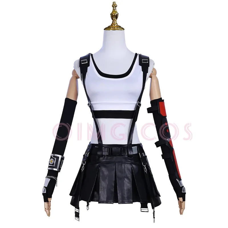 Tifa Lockhart Cosplay Costume Carnival Uniform Wig Anime Halloween Role playing holiday gatherings Costumes Women Game