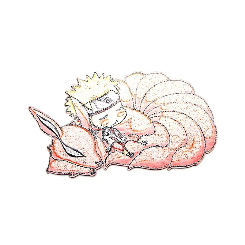 Anime Naruto Patches Iron on Termocollant Vetements Embroidery Clothing Patch Cartoon DIY Sewing Clothes Jacket Uzumaki Stickers