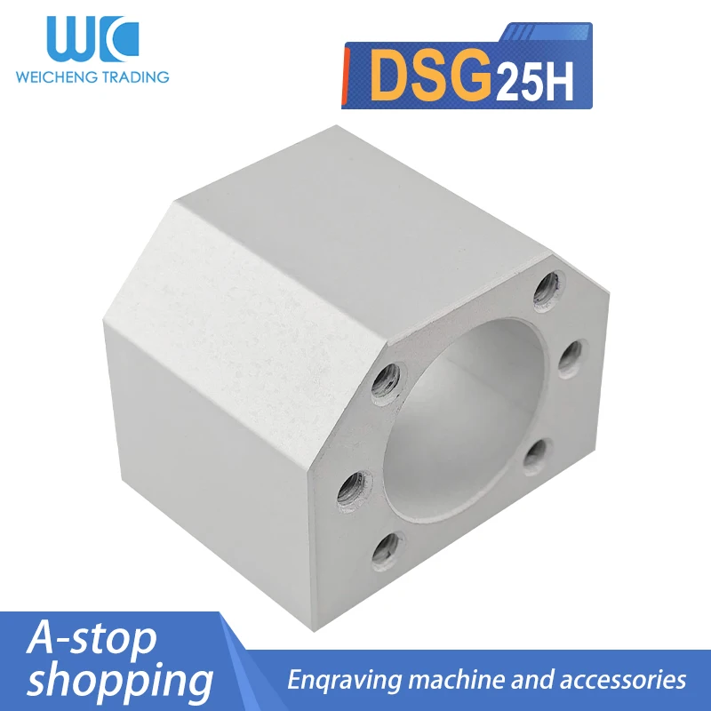 DSG25H Mount Bracket CNC Parts Ballscrew Aluminum Nut Housing Bracket Holder Fits For SFU