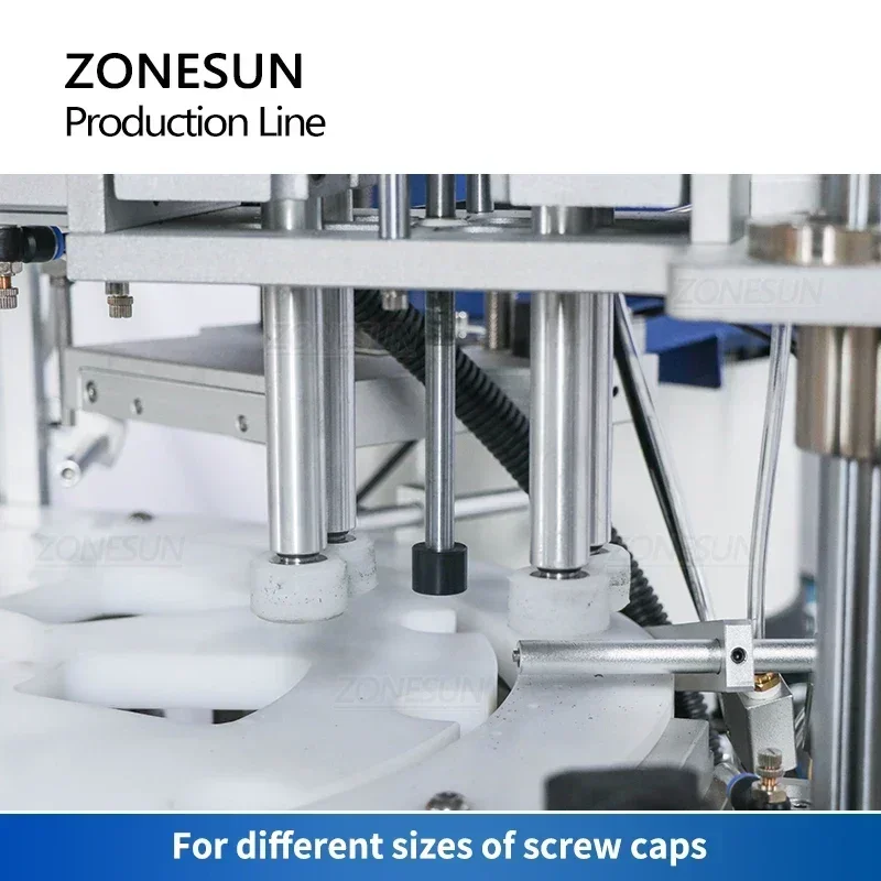 ZONESUN ZS-FAL180Z2 Linea di produzione automatica Tappatura di liquidi Etichettatrice Riempitrice Bottiglia Macchina imballatrice con pompa magnetica
