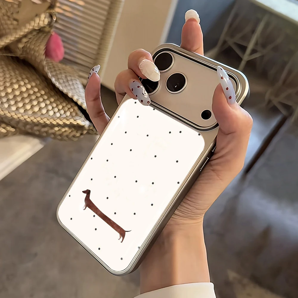 Polka Dot Katze Drop Glue INS Hülle für iPhone 15 17 13 Pro Max Phone 11 12 13 17 ProMax 14 15 16 Plus Hüllen Stoßfest Niedliche Coque – Detail 16