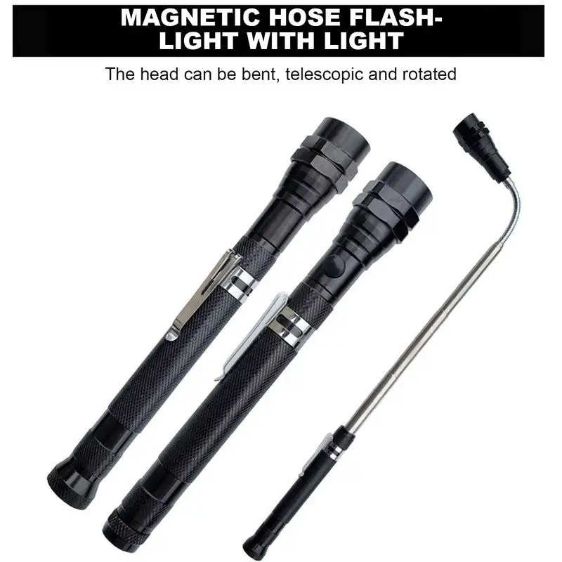 Led Work Light Magnetic Telescoping Magnet Pickup Extendable Grill Light Outdoor Lighting Outdoor Gear For Camping Hiking