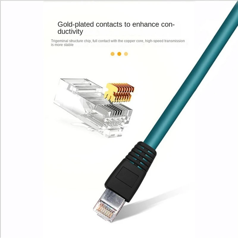 X-Type Network Cable Connector 1 Meter 8Pin to RJ45 Male X Aviation Plug Industrial Camera Sensor Drag Chain Line-ELEC