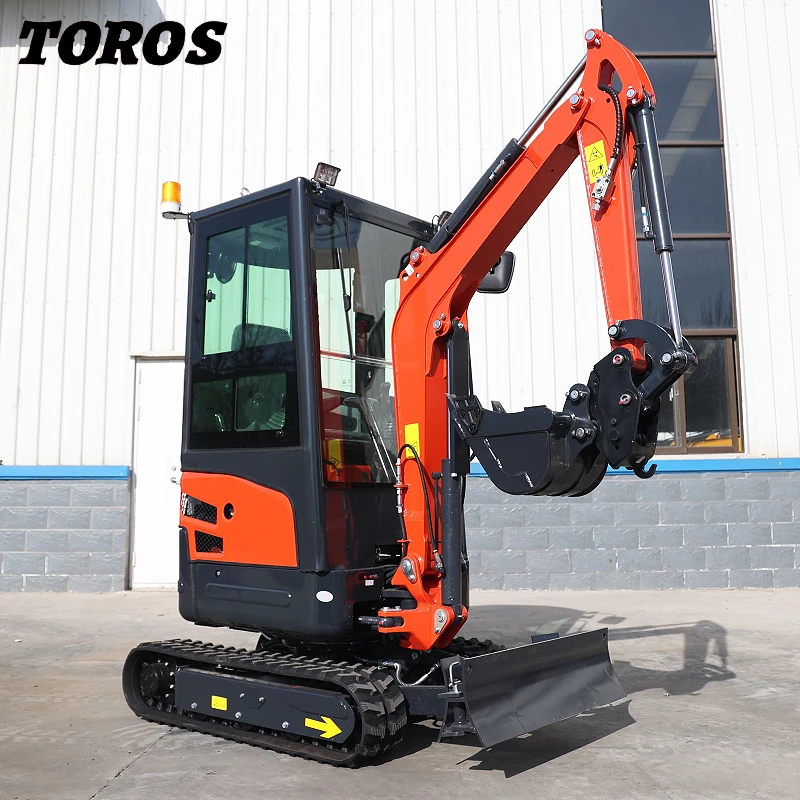 Top Quality Small Excavator 1.8ton Mini Digger Pilot Operation Mini Excavator Engineering Construction Machine