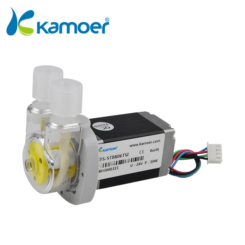 KFS-ST 24V Mini Stepper Motor Dosing Pump Stearic Acid Water Slient Self-priming Peristaltic Pump for Analyzer