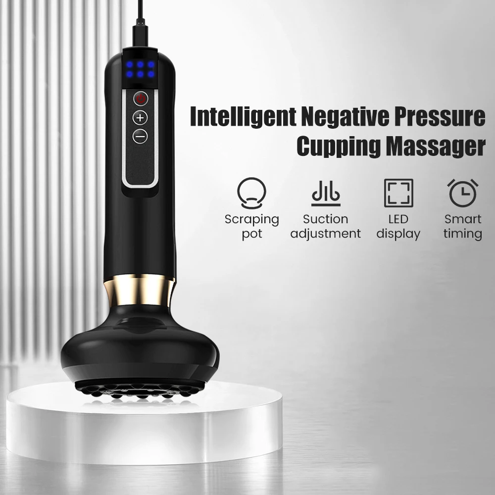 Body Massager Electric Vacuum Cupping Massage Anti-Cellulite Therapy Massager for Body Guasha Scraping Fat Burning Slimming