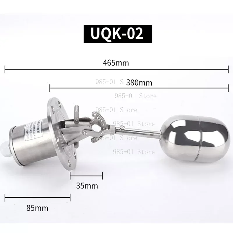 High Temperature Liquid Level Controller 304 Stainless Steel Floating Ball UQK-01-02-03 Water Level Ball Float Switch