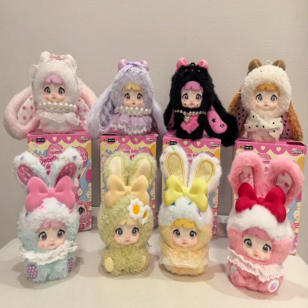 

Genuine Authentic Nommi Sweet Heart Rabbit Plush Doll Toy Trendy Blind Box Surprise Soft Stuffed Animal Ornament Mystery Box