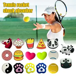 3/5PCS Cute Silicone Tennis Vibration Dampeners Tennis Damper Vibration Anti Tennis Squash Tennis Racquet Racket Accessorie W0H4