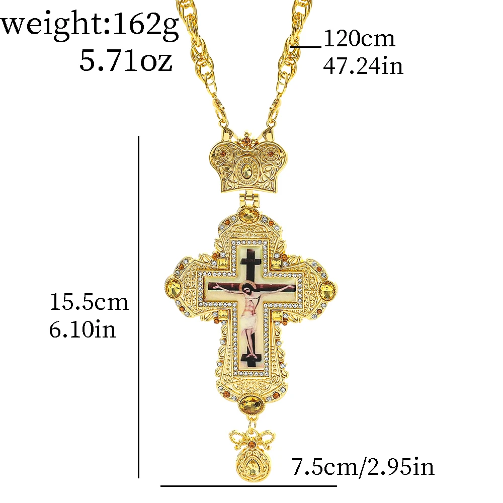 Fashion Religion Christian Jesus Cross Necklace for women Elegant Banquet Party Jewelry Religious Faith Accessories Gifts