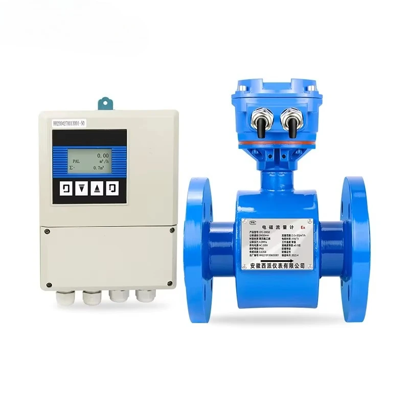 

2025 Sewage Liquid Anti-corrosion Pipeline Flow Meter Intelligent Split Electromagnetic Flowmeter