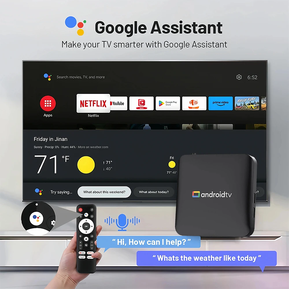 Android13 Smart Home Theatre TV Box Allwinner H313 Google Assistant Netflix Streaming Bluetooth Media Player 2G8G #2