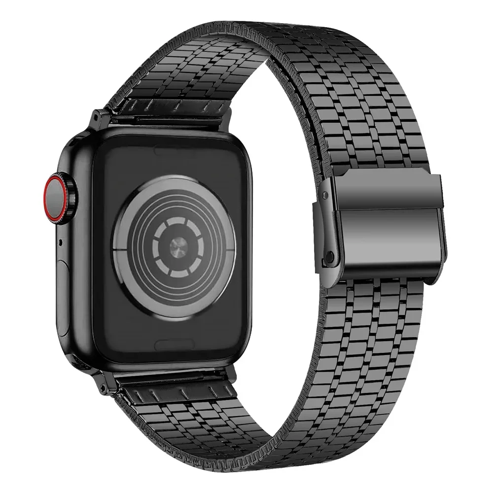 Link Bracelet for apple watch 8 7 45mm 41mm SE 6 5 4 44mm 40mm band Stainless Steel strap iwatch ultra 49mm 3 42mm 38mm bands image 2