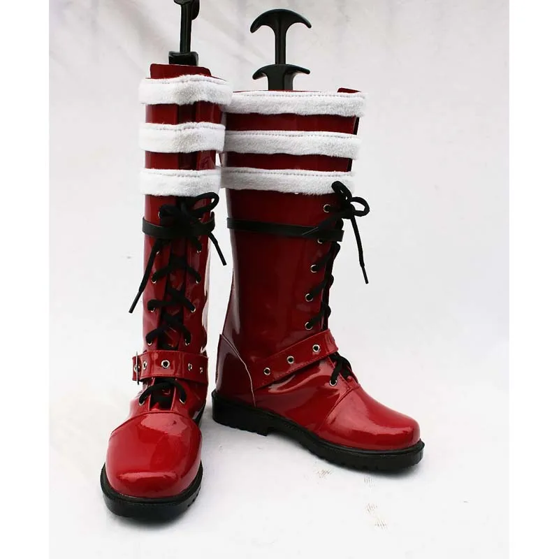 Anime Exorcist Amaimon okumura Rin  shoes Cosplay Boots red black 35-50 size custom made