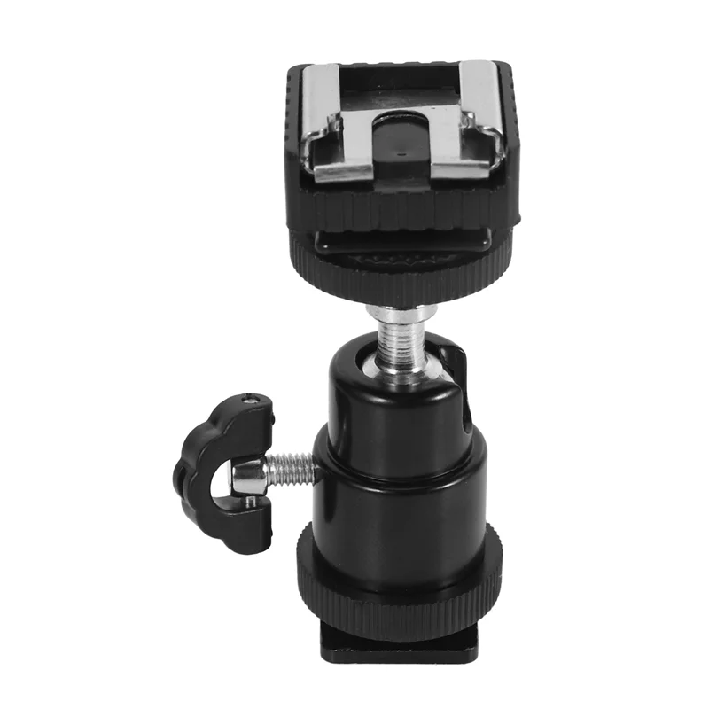 A003 5 個の金属ネジアダプター三脚ネジコンバーター & 1X 液晶モニターアダプター、ホットシュー、コールドシューベース付き