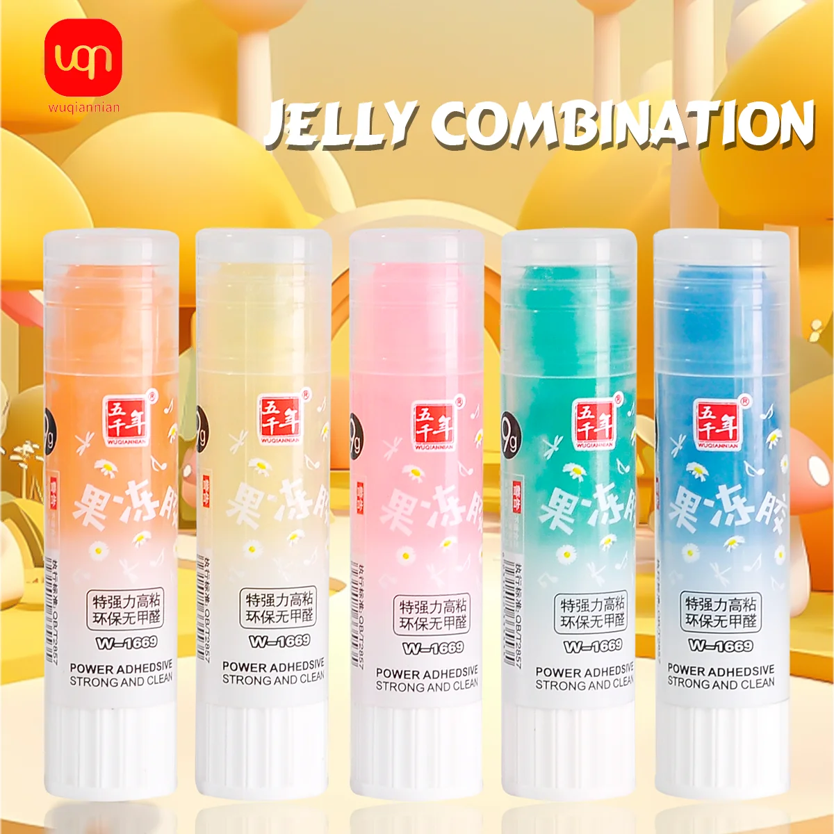 

WQN-3 шт. желейных клеевых твердых клеевых палочек, сверхпрочные, высокая адгезия, без формальдегида, школьные и художественные канцелярские принадлежности «сделай сам»