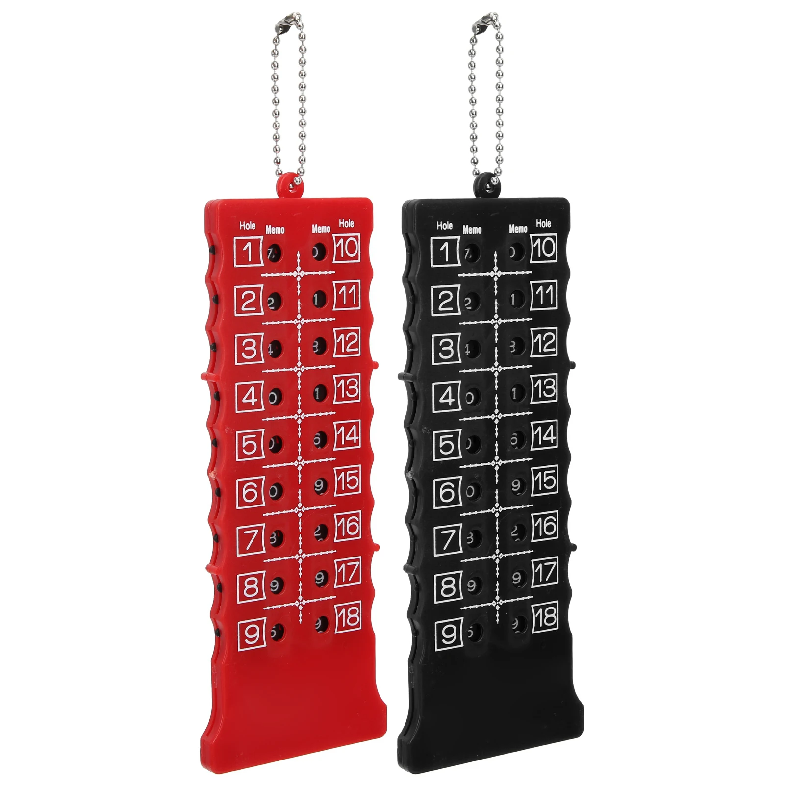 Placar do golfe com 18 furos, contador para a prática, acessório da competição, acessório do treinamento, 2 PCes