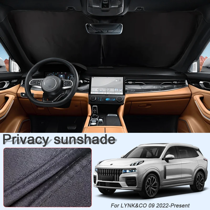 

Car Black Window Privacy Sunshade For LYNK&CO 09 2022-Present Auto Anti-UV Heat Insulation Protect Cover Interior Accessory