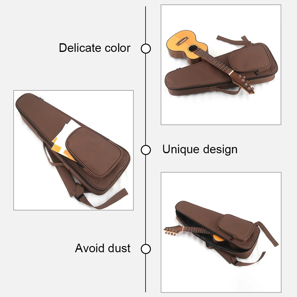 

Ukulele Storage Bag Stylish Delicate Design Lightweight Portable Travel Ukulele Case Oxford Cloth Protective Dustproof Cover