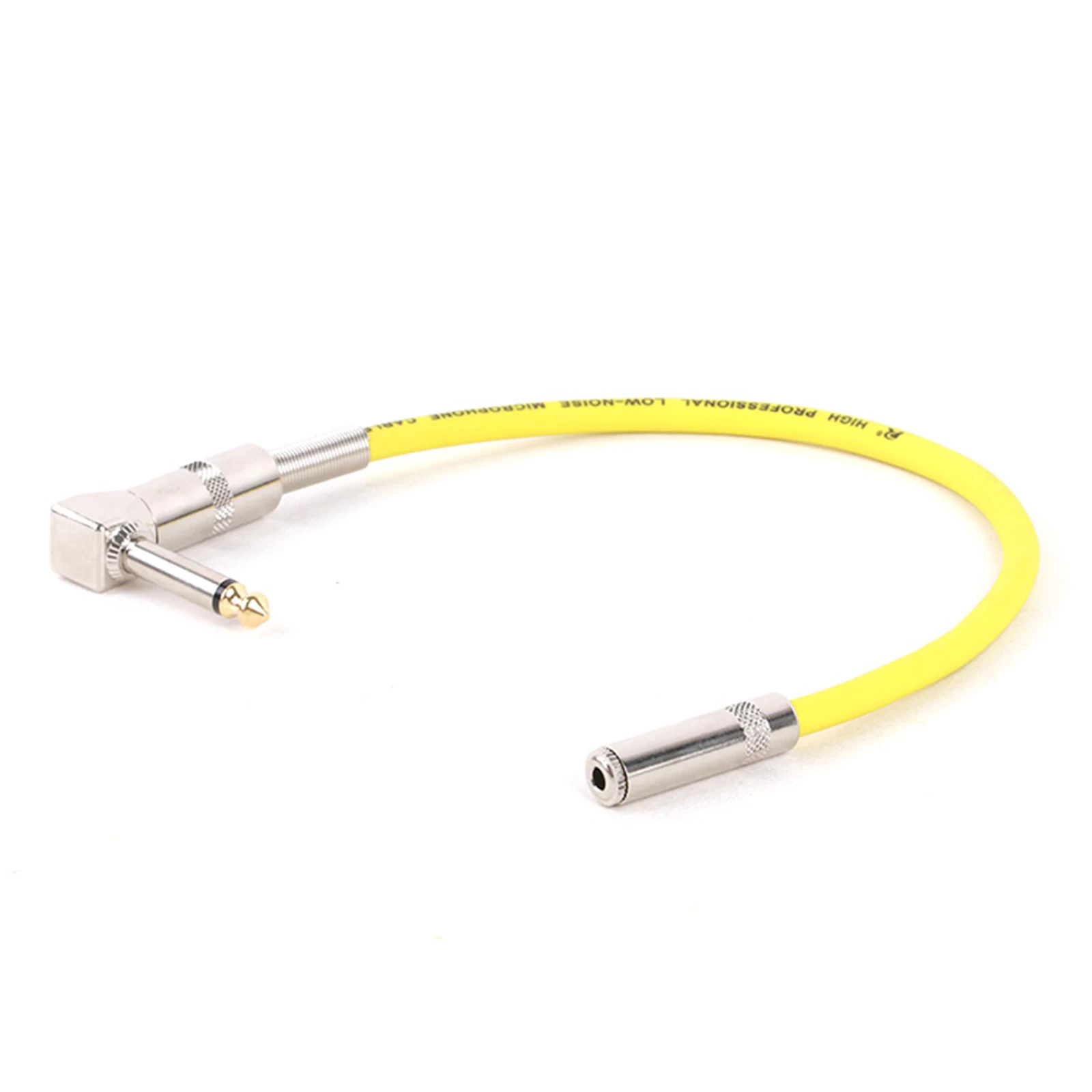 1PC 90 Degree Right Angle 1/4 TS Mono 6.35 Male to 3.5mm Female Stereo Audio Cable Line Right Angle Bend 6.35 to 3.5 Audio Cable