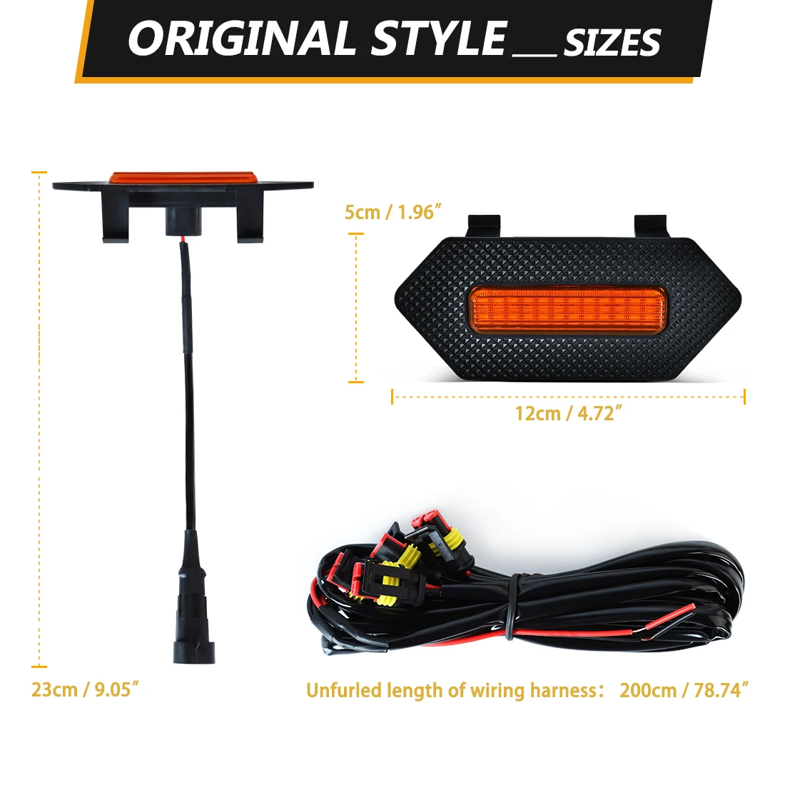 ل 2025 تويوتا 4 عداء TRD برو سيارة الجبهة مصبغة أضواء الجبهة مصبغة LED تحذير مصابيح النهار تشغيل أضواء الأبيض العنبر المدخن #6