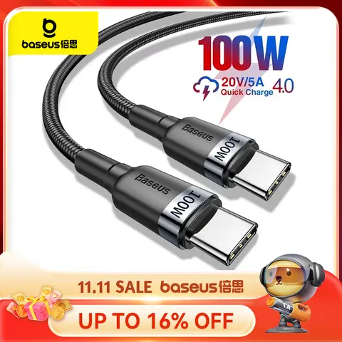 100W USB C to USB C Fast Charging Cable BASEUS