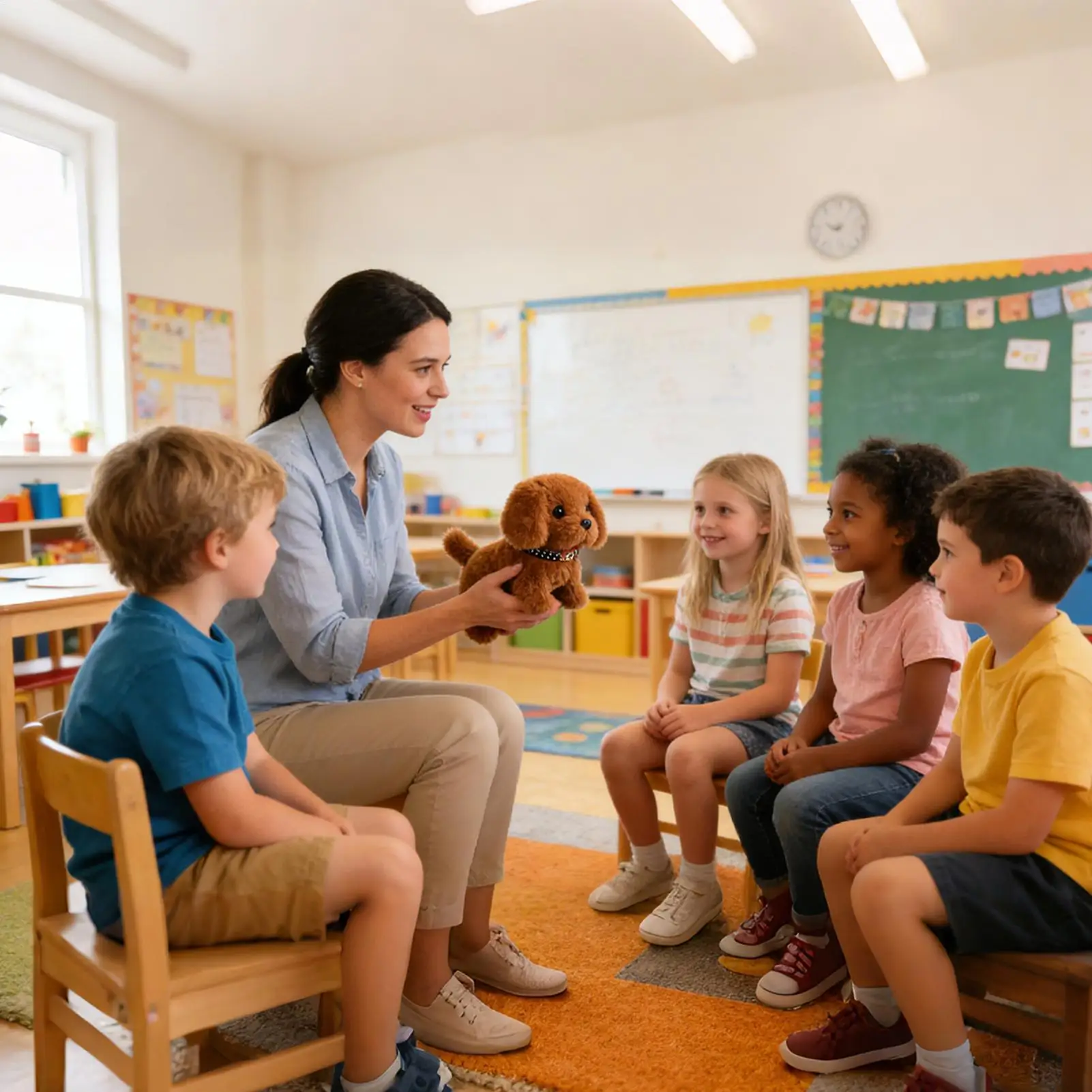 ตุ๊กตาหุ่นยนต์ลูกสุนัขจำลองน่ารักแบบใหม่ ปี 2026 เดินได้ เสียงเห่าเหมือนจริง กระดิกหาง ของเล่นตุ๊กตาสำหรับเด็ก