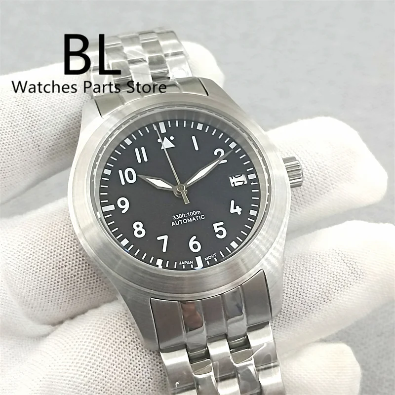 

BLIGER Luxury Mechanical Men's Watch NH35 36mm/39mm 316L Stainless Brushed Case Sapphire Glass Pilot Luminous Dial Waterproof