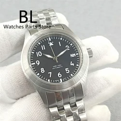 BLIGER Luxury Mechanical Men's Watch NH35 36mm/39mm 316L Stainless Brushed Case Sapphire Glass Pilot Luminous Dial Waterproof