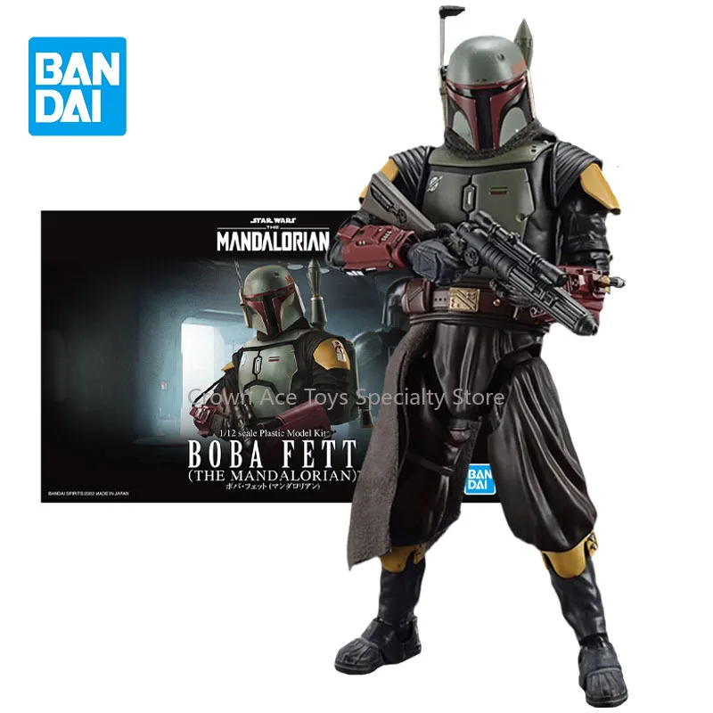 

Bandai Genuine Figure Star Wars The Mandalorian Model Kit Boba Fett The Mandalorian Collection Model Action Figure For Boys Toys