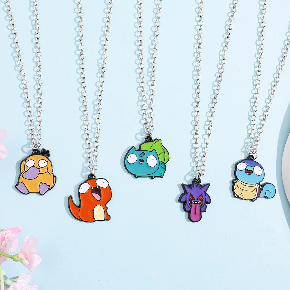 Anime Pokemon Metal Toy, Cute Figure, Pikachu, Squirtle, Psyduck, Charmander, Party Decoration Cosplay Gift view 6
