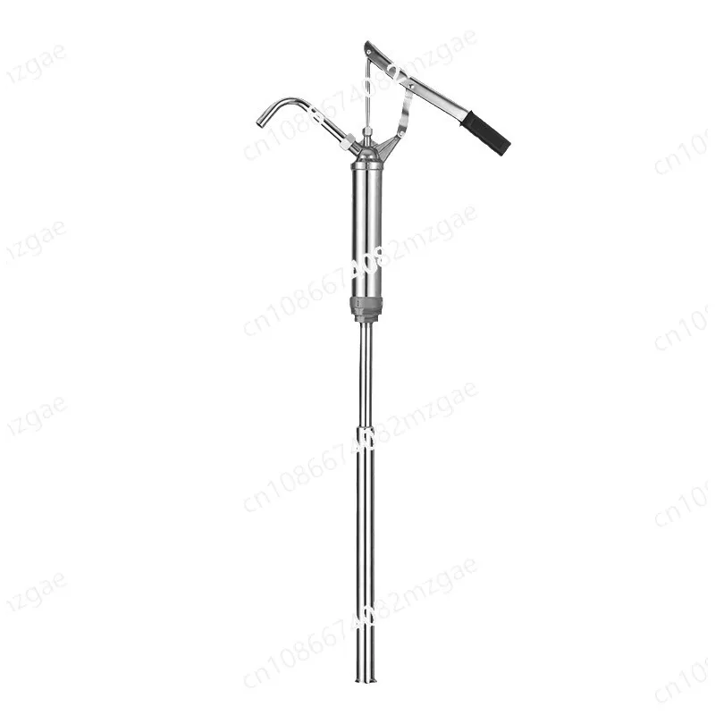 Premium Hand Press Oil Pump Manual Stainless Steel Large Drum Engine Fluid Extractor Hydraulic Transfer Tool