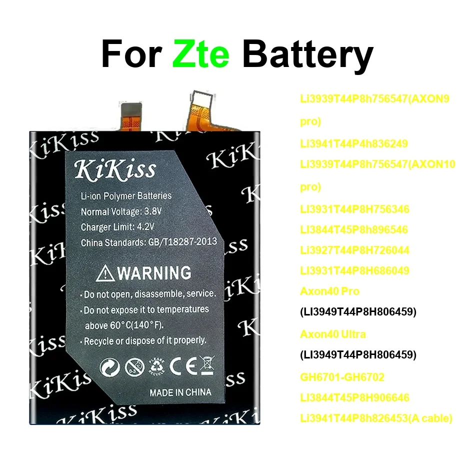 

Li3927t44p8h726044 Li3939t44p8h756547axon9 For Zte Blade Axon M 5.5 7 9 10 20 30 50 40 SE Pro 5G 2017 2023 Battery