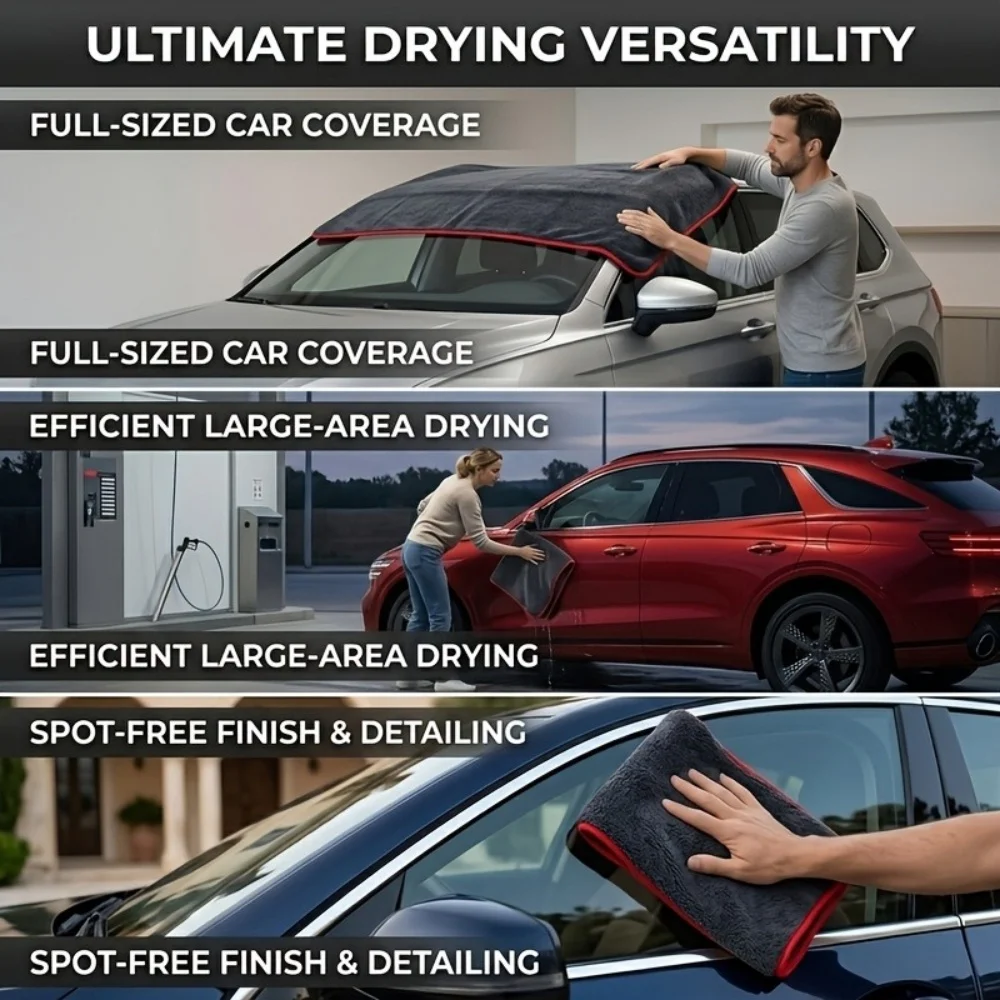 Super Absorbent Microfiber Car Towel Compact Design Strong Water Absorption for Cars Trucks And Ships
