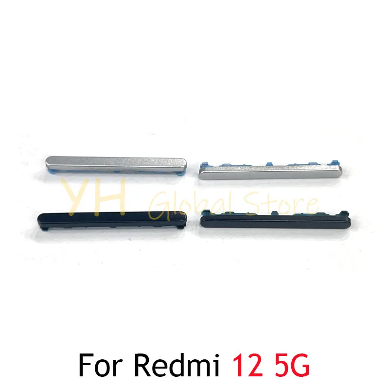 20PCS For Xiaomi Redmi 12 12C Power Button ON OFF Volume Up Down Side Button Key Repair Parts