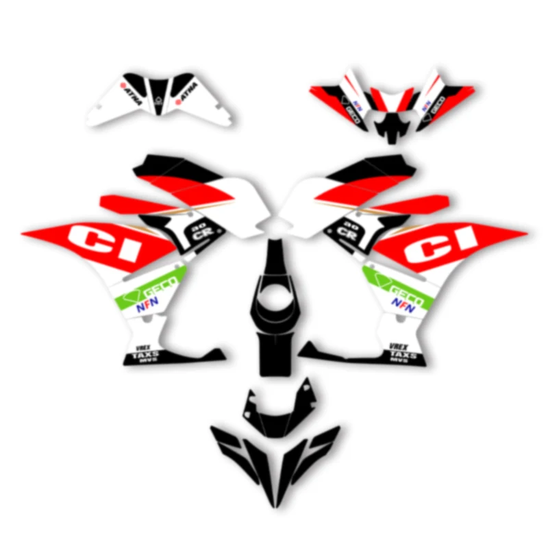 

DSMTECH Motorcycle Graphics For KTM 2017 2018 2019 2020 RC250 17-20 RC250 390 Decal Stickers Kits 002