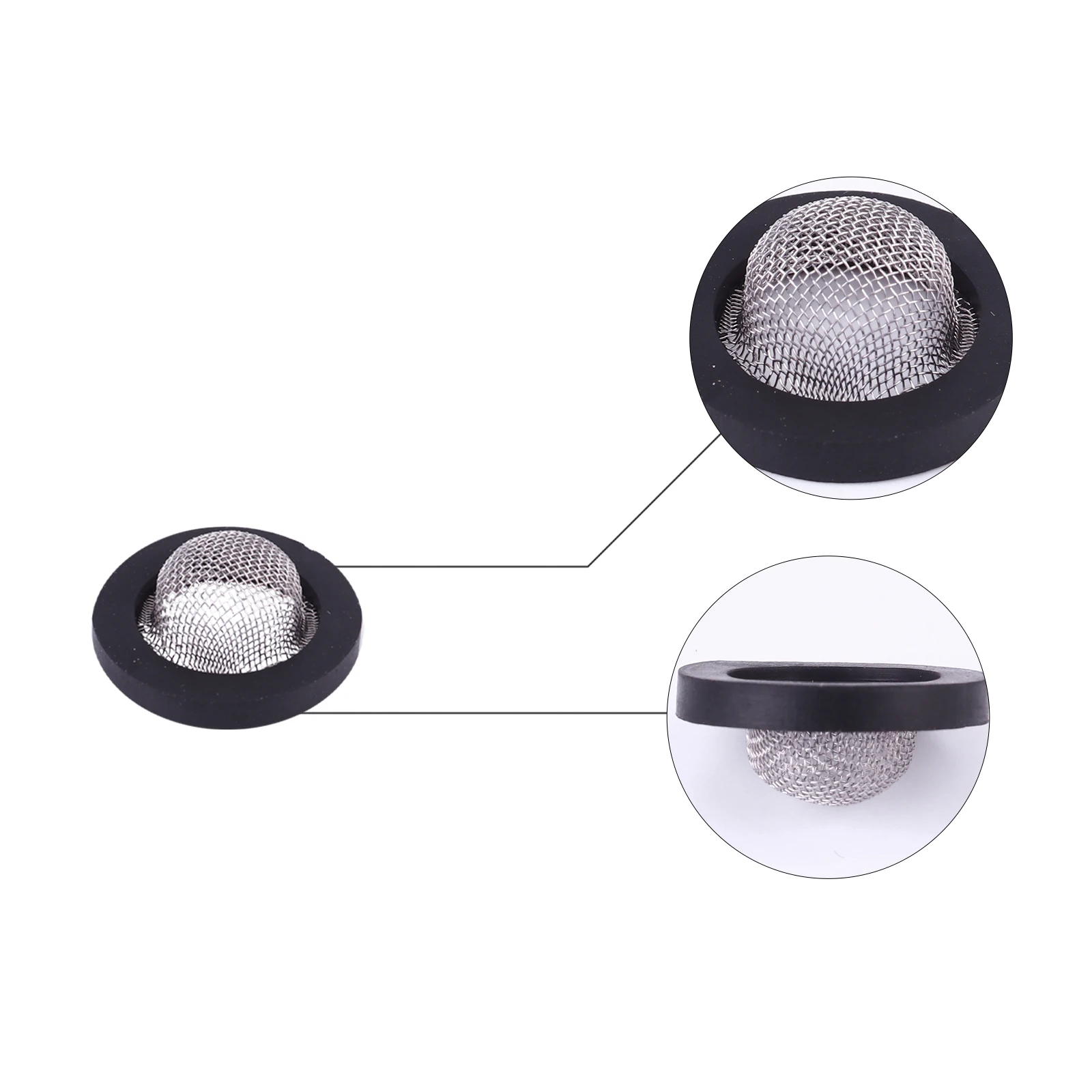 

40pcs Steel Seal Ring Gasket Filter Seal Ring for Shower Head Hose Faucet Anti-Clog Washer Long Life