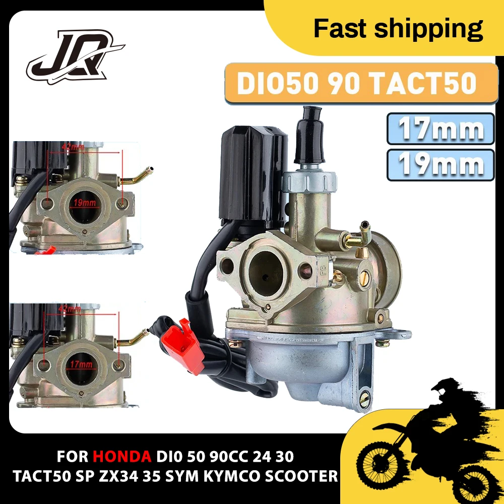 17mm 19mm Motorcycle Carburetor For Honda DIO50 DIO90 TACT 50 2Stroke Carb SA50 SK50 DIO 50 DIO 90 AF18 Dirt Pit Bike ATV Enduro