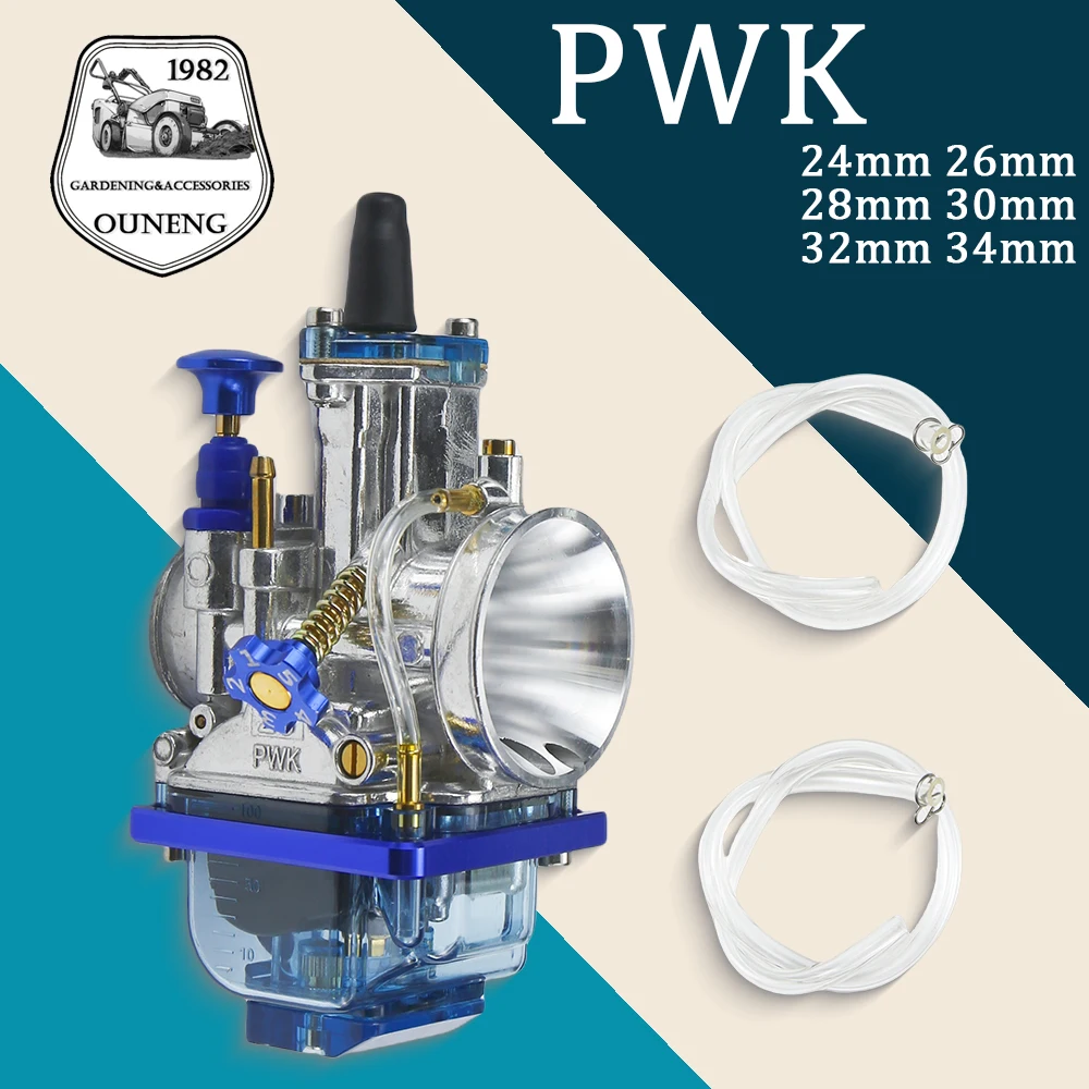 

Universal Racing Carburetor For KEIHIN PWK 24 26 28 30 32 34mm Blue Bowl 2T 4T Scooter ATV Dirt Bike Motorcycles Accessories