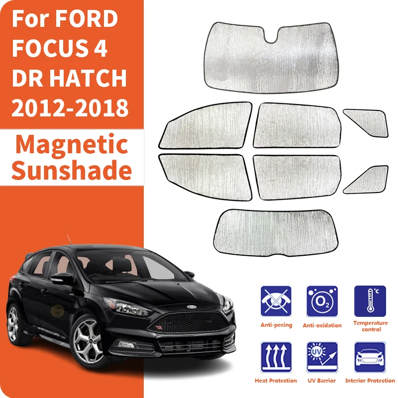 

Солнцезащитные козырьки на окна автомобиля, защита от УФ-излучения, индивидуальный заказ для FORD FOCUS 4 DR HATCH 2012-2018