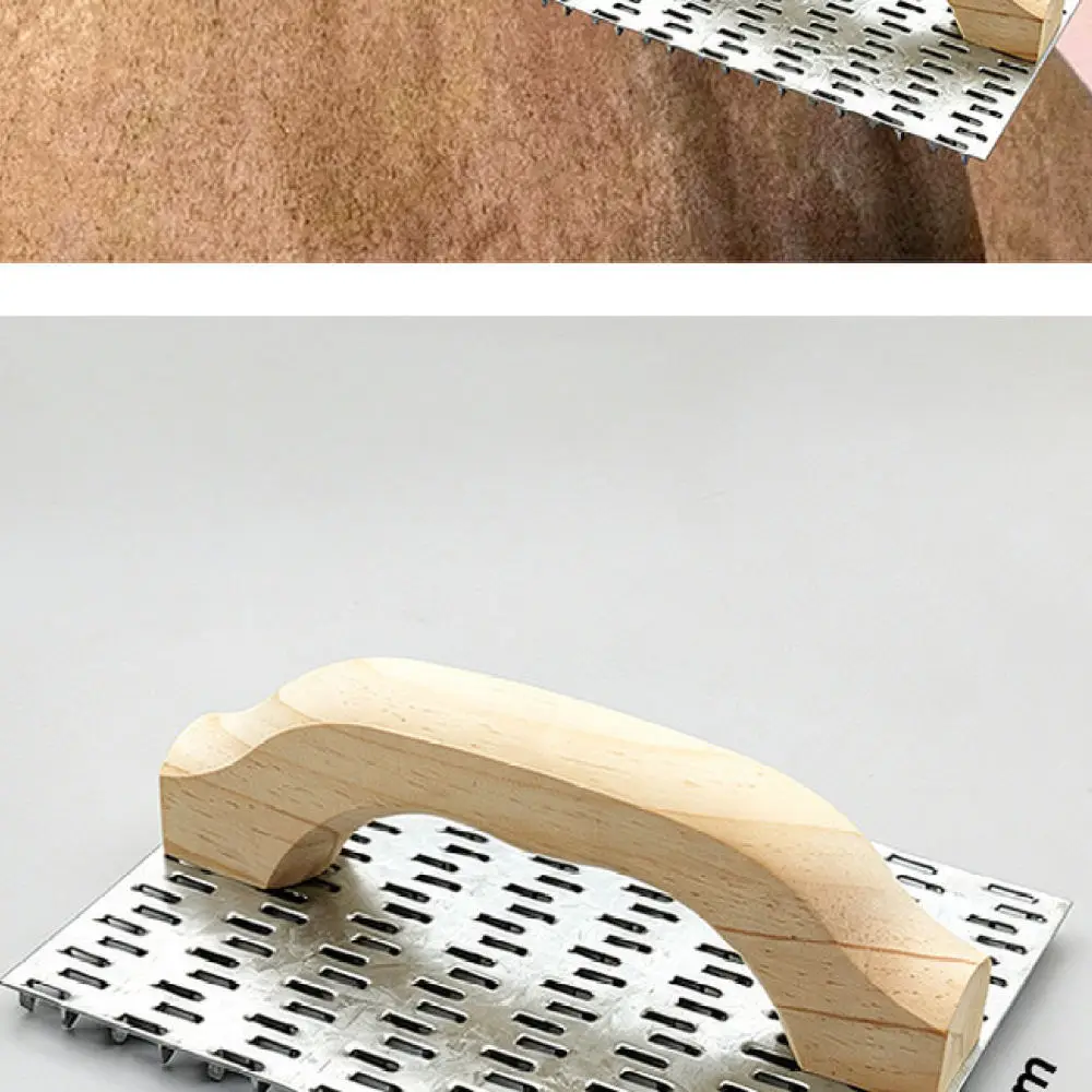 Efficient Wall Texture Scraper Carbon Steel Toothed Plane Manual Smoothing Tool For Home Wall Decoration Finishing