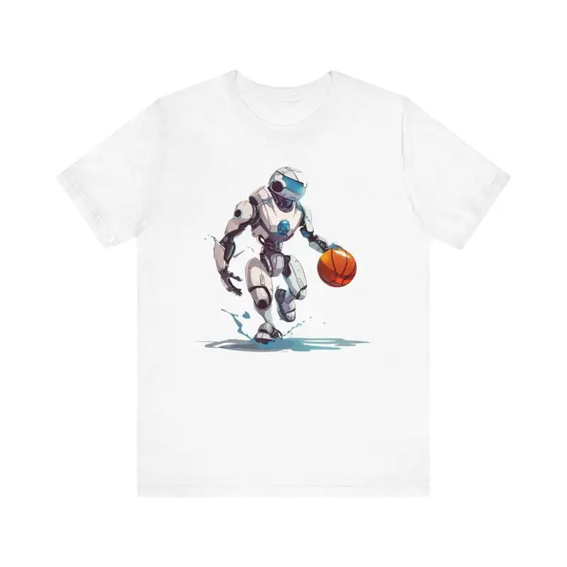

Basketball T Shirt with Dribbling Robot