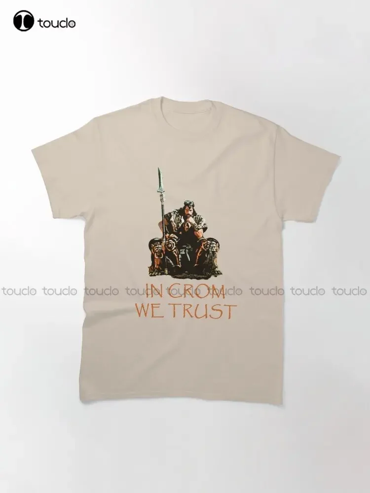In Crom We Trust Trending T-Shirt Custom Aldult Teen Unisex Digital Printing Tee Shirts Funny Art Streetwear Cartoon Tee Xs-5Xl