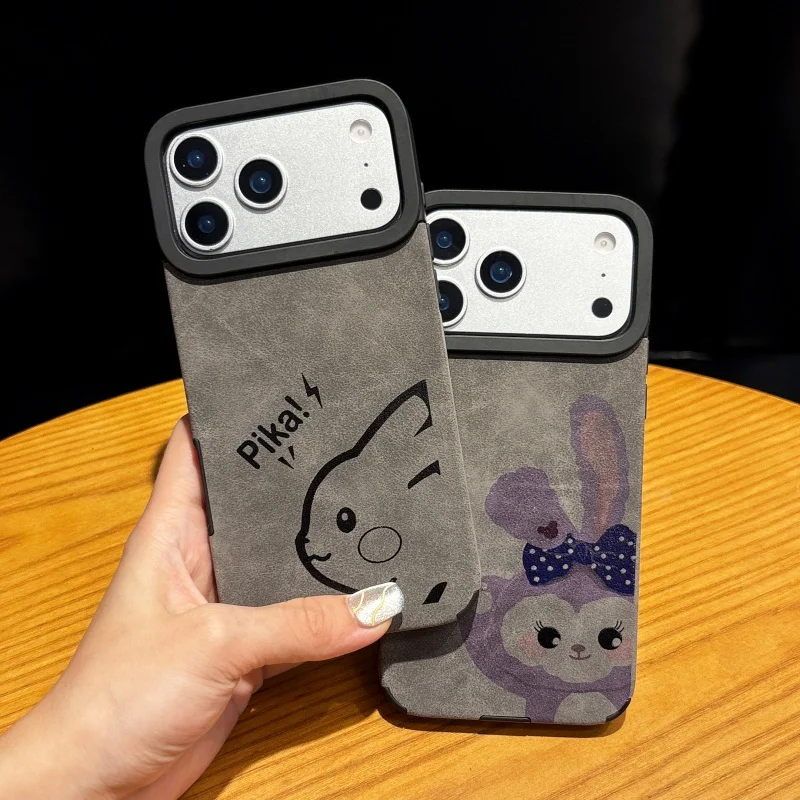 

Cute P-Pokemon Anti-fur Pikachu Magsafe Wireless Charge Case for iPhone 11 12 13 14 16 17Pro Max Plus StellaLou Magnetic Cover﻿﻿