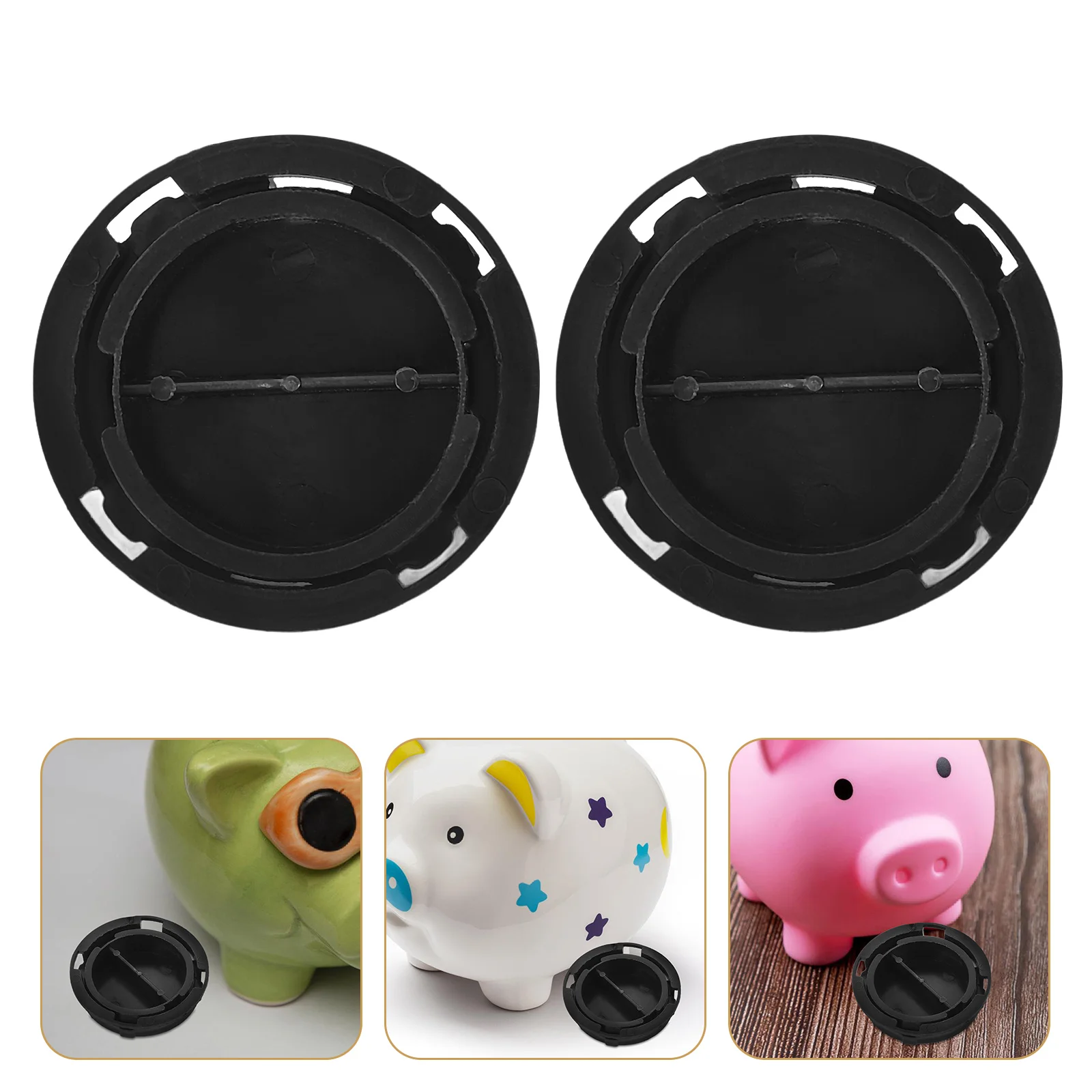 

10 Pcs Savings Box Piggy Bank Bottom Cover Baby for Adults Gumball Abs Plug Replacement