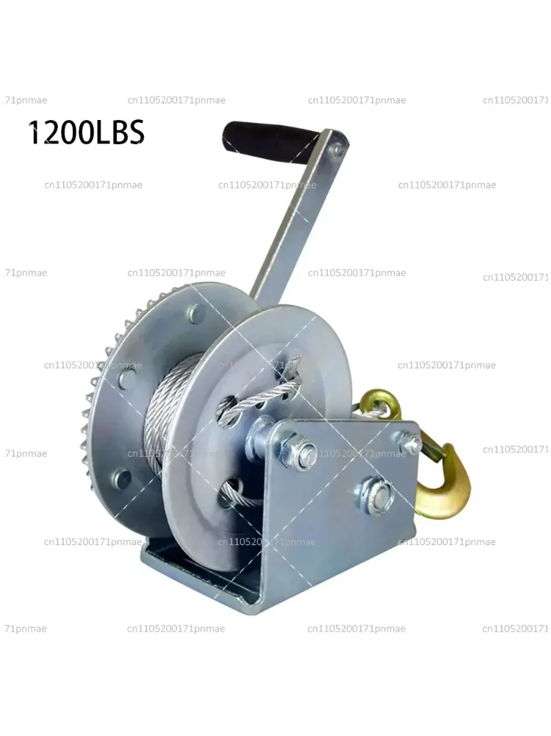Heavy Duty Hand Winch 600-3000 lbs Manual Wire Rope Traction Hoist for Lifting and Pulling