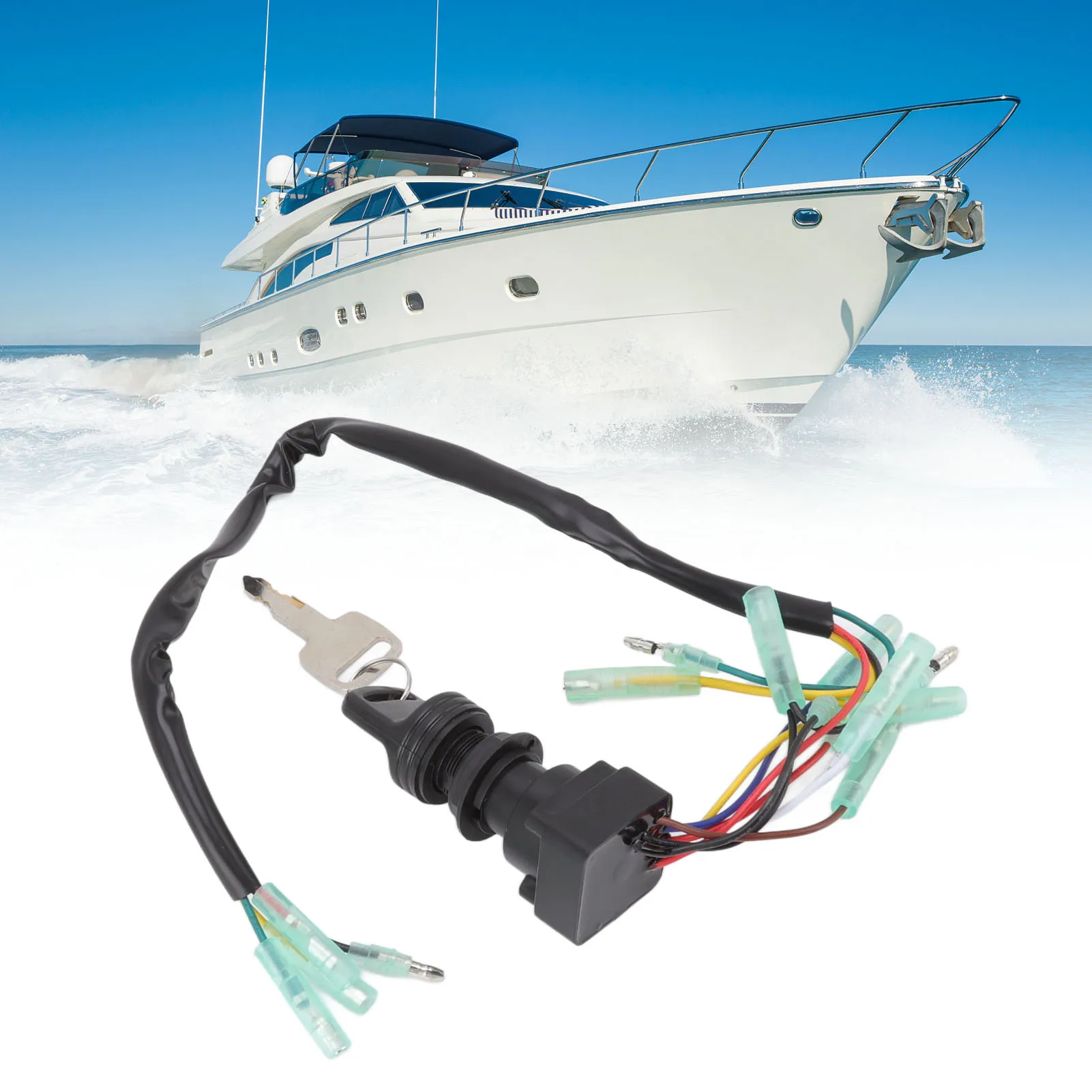 

Запасной ключ зажигания в сборе для подвесного мотора PARSUN 703‑82510‑43