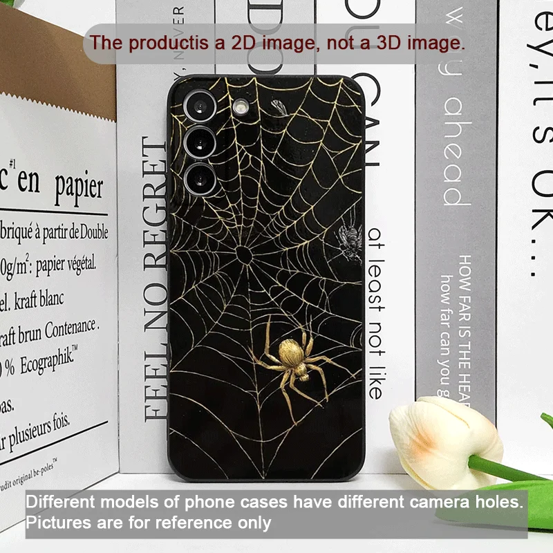 Fashion Cool Black Spider Web Printed Phone Case for Honor Huawei 200 LITE 100 400 PRO 90 80 Lite Magic 8 7 6 5 Pro Soft Covers view 2